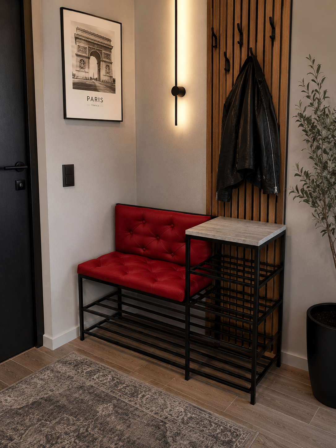 Bench "Paris with backrest"(1100mm)