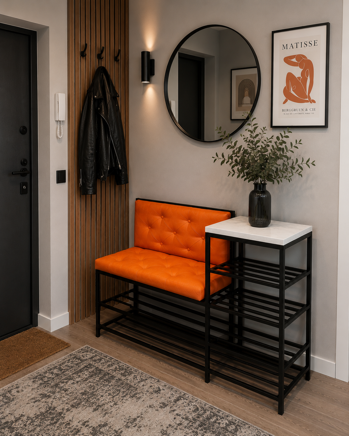 Bench "Paris with backrest"(1500mm)