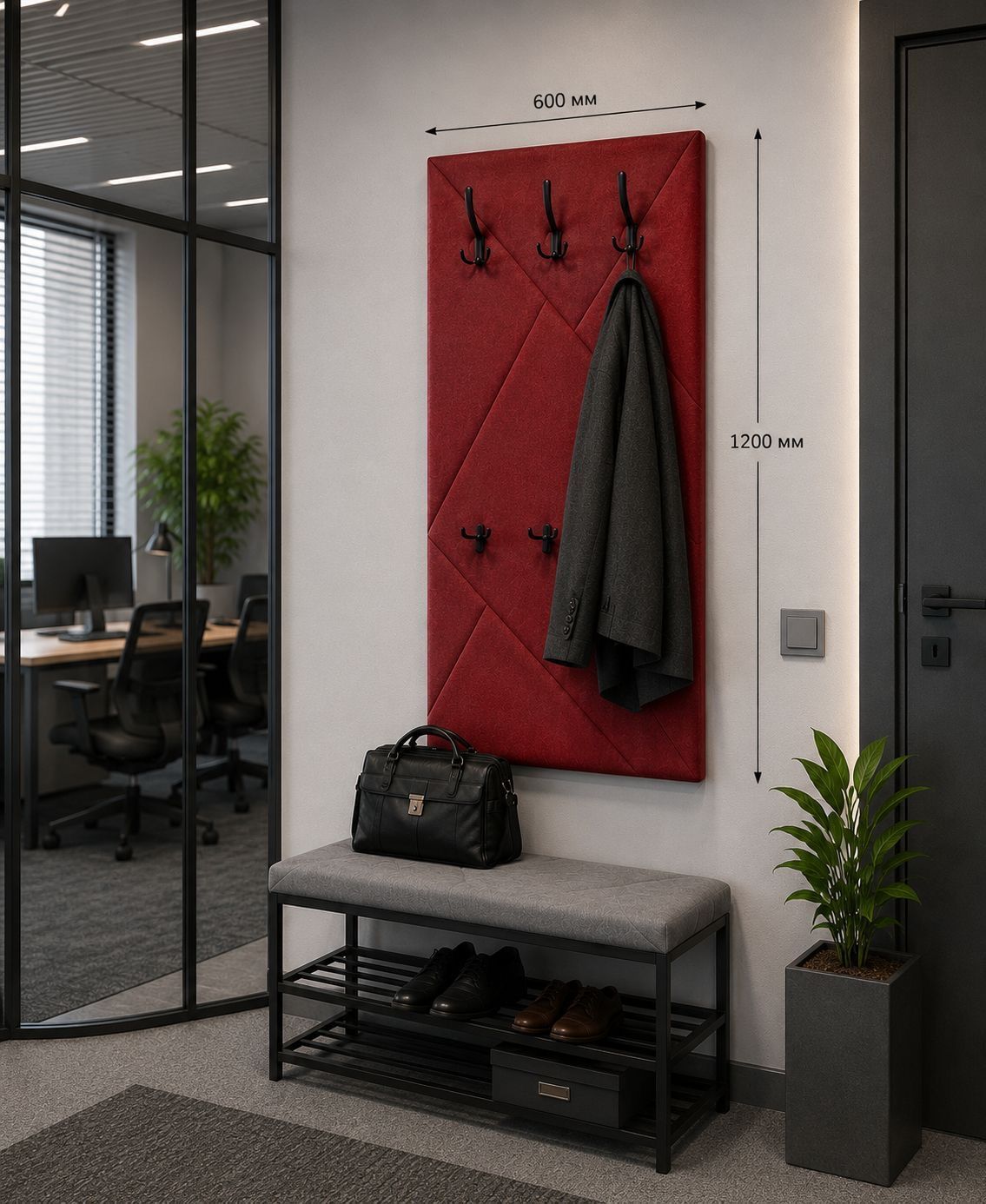 Rhombus hanger panel